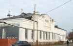 станция Графская: Пассажирское здание (вид из поселка)