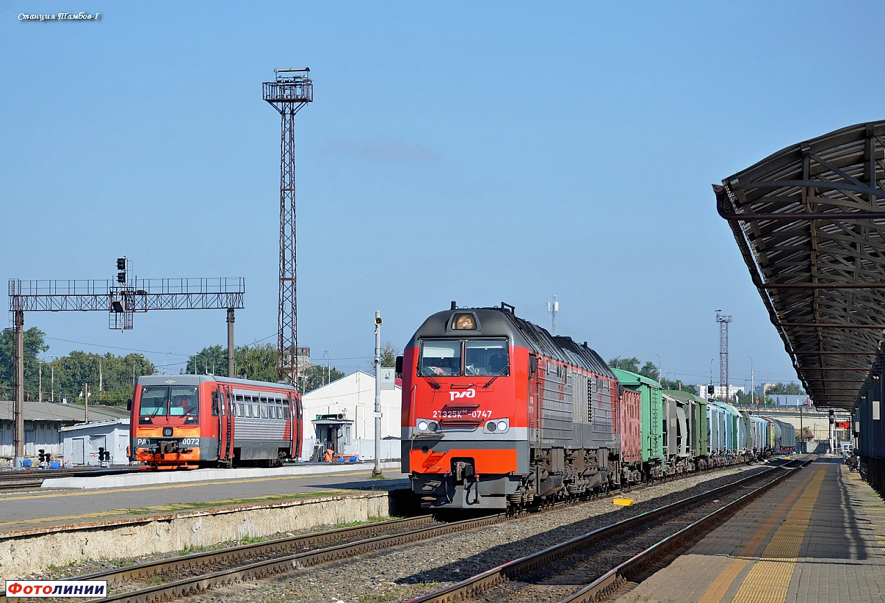 Первая платформа. Вид в сторону Мичуринска