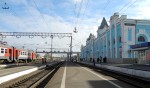 станция Ртищево I: Вид с платформы в сторону Саратова