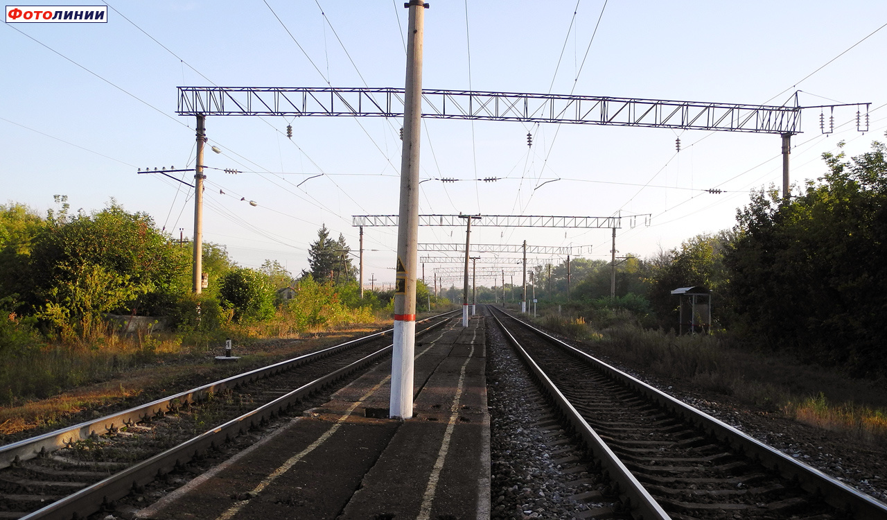 Вид с платформы в сторону Ельца